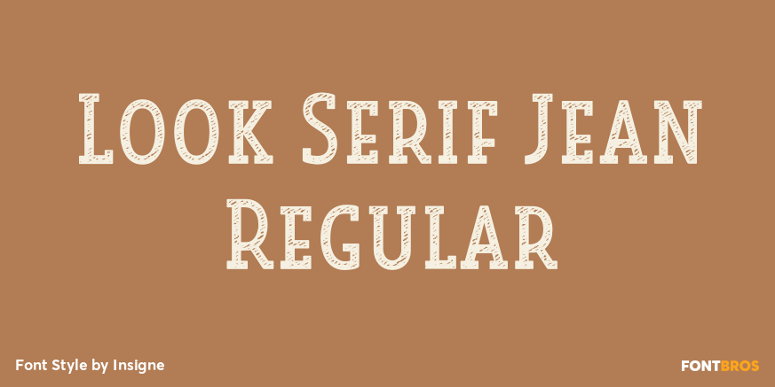 Look Serif Jean Regular Poster