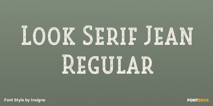 Look Serif Jean Regular Poster