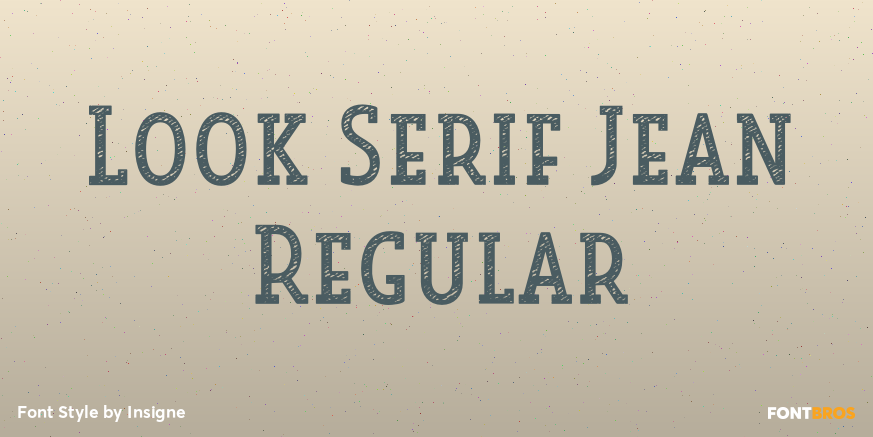 Look Serif Jean Regular Poster