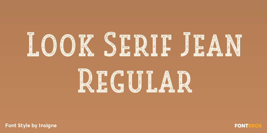Look Serif Jean Regular Poster