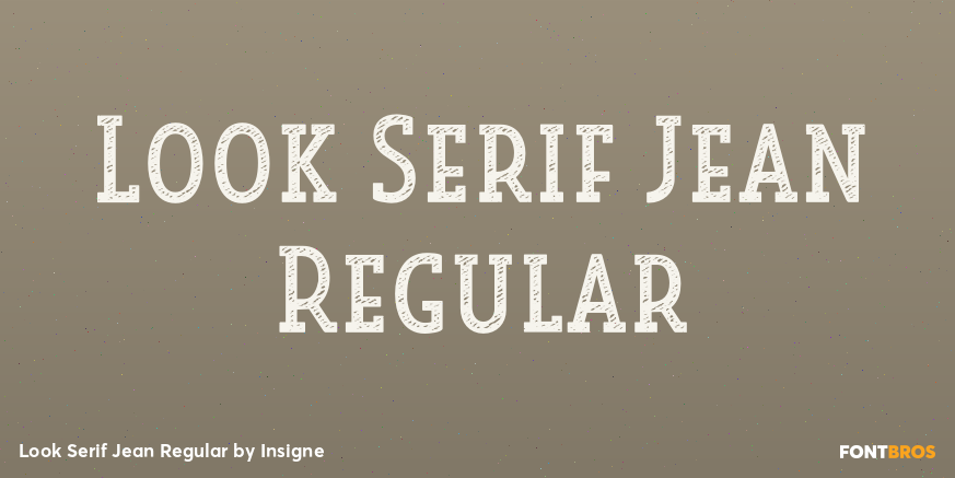Look Serif Jean Regular Poster