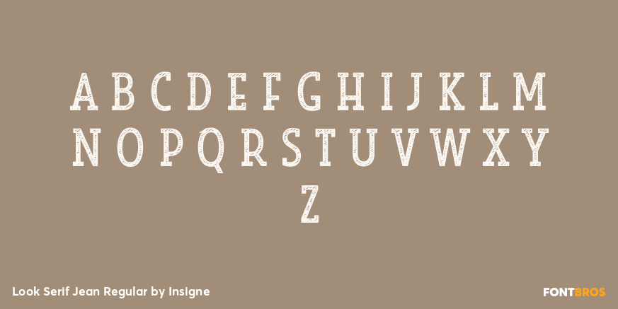 Look Serif Jean Regular Font Poster #2