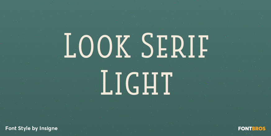 Look Serif Light Poster