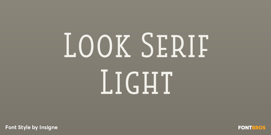Look Serif Light Poster