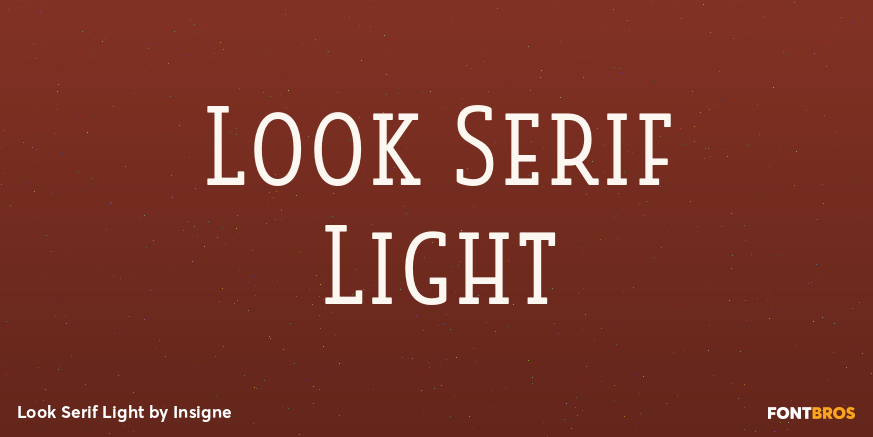Look Serif Light Poster