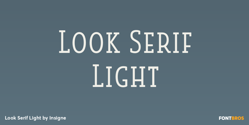 Look Serif Light Poster