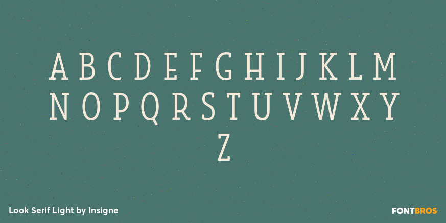 Look Serif Light Font Poster #2