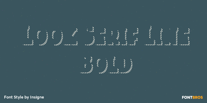 Look Serif Line Bold Poster