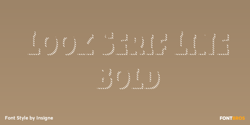 Look Serif Line Bold Poster