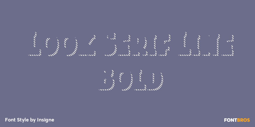 Look Serif Line Bold Poster