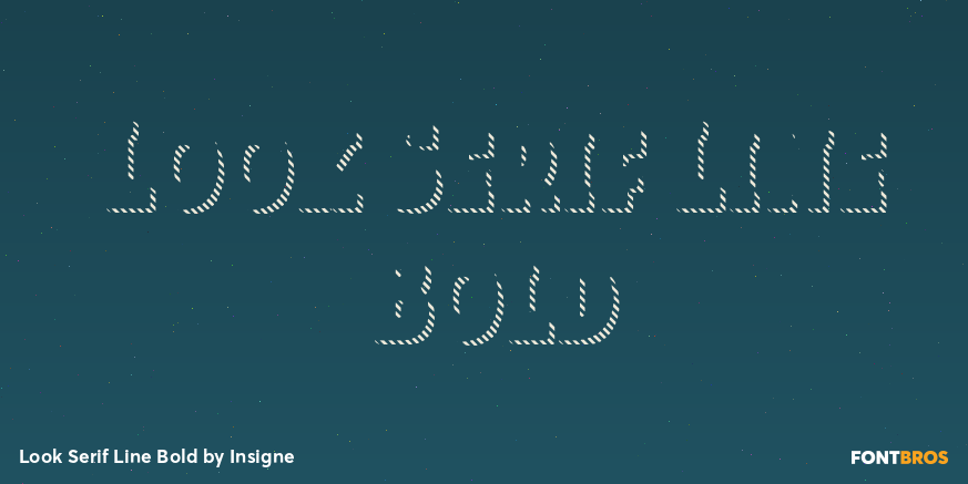 Look Serif Line Bold Poster