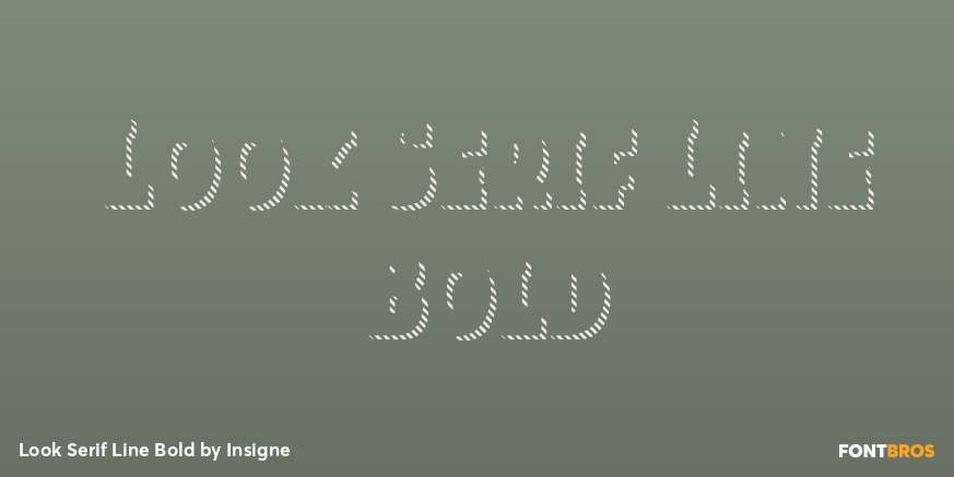 Look Serif Line Bold Poster