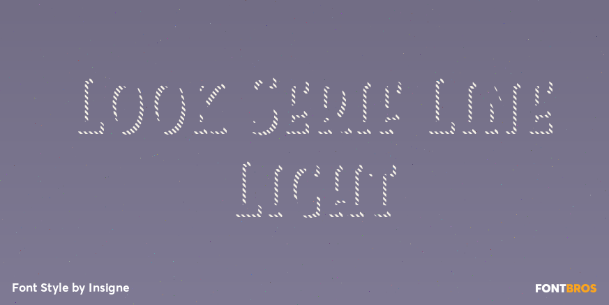 Look Serif Line Light Poster