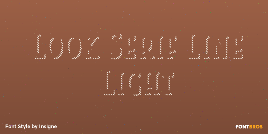 Look Serif Line Light Poster