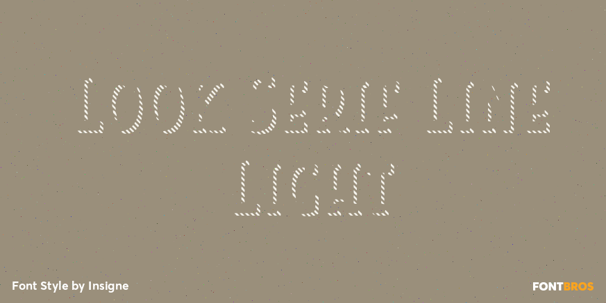 Look Serif Line Light Poster