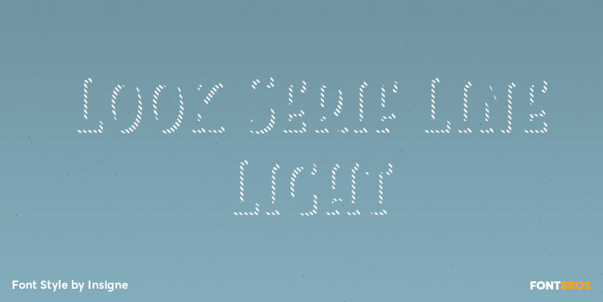 Look Serif Line Light Poster