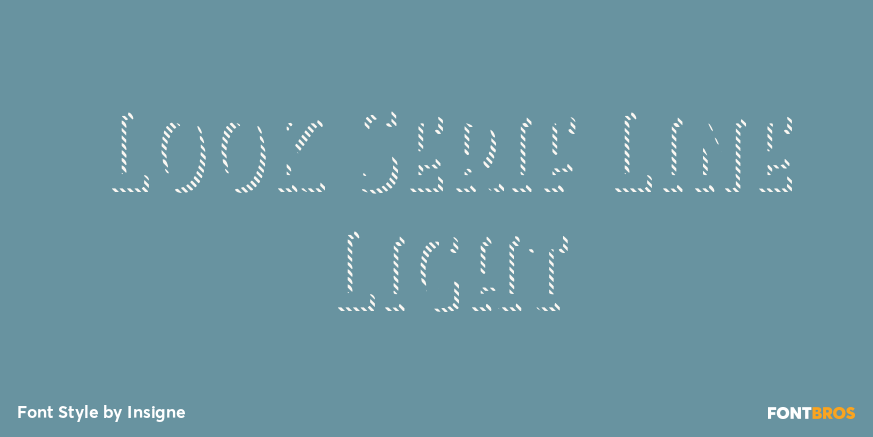 Look Serif Line Light Poster