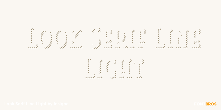 Look Serif Line Light Poster