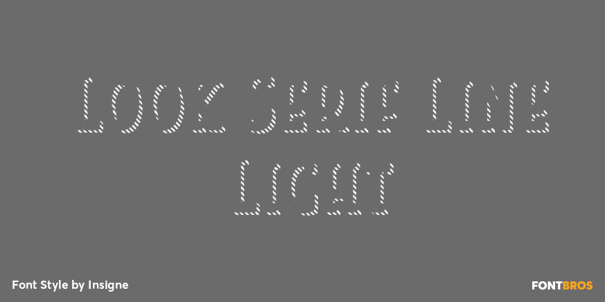 Look Serif Line Light Poster