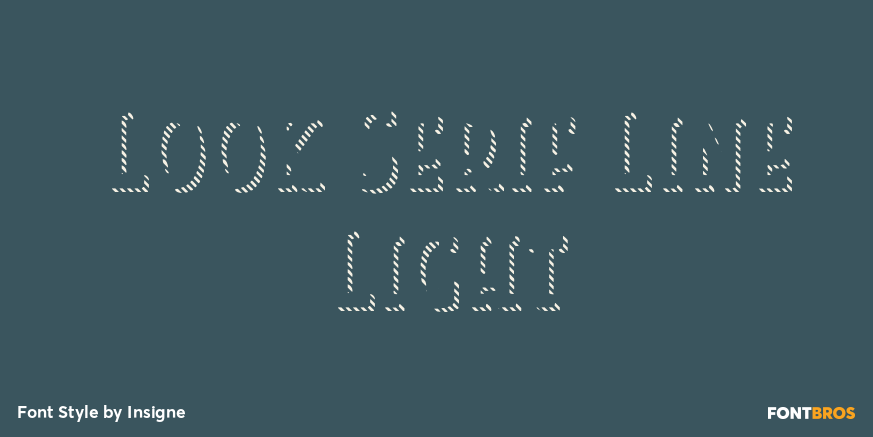 Look Serif Line Light Poster