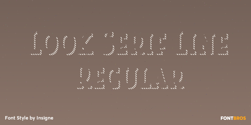 Look Serif Line Regular Poster