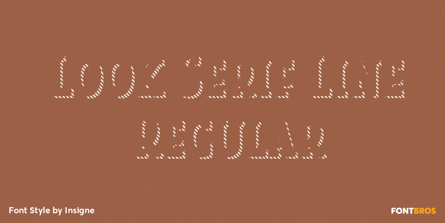 Look Serif Line Regular Poster