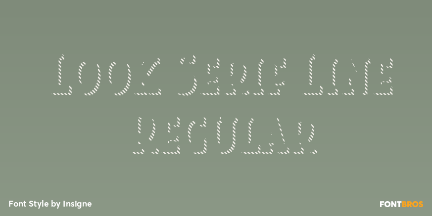 Look Serif Line Regular Poster