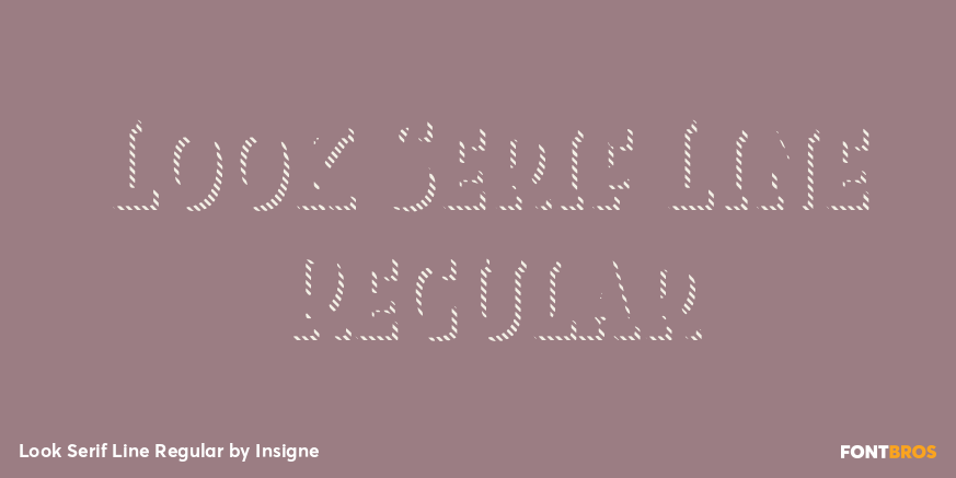 Look Serif Line Regular Poster