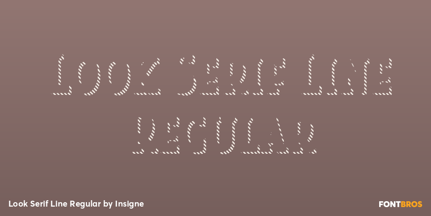 Look Serif Line Regular Poster