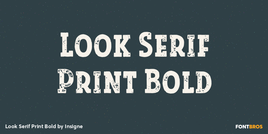 Look Serif Print Bold Poster