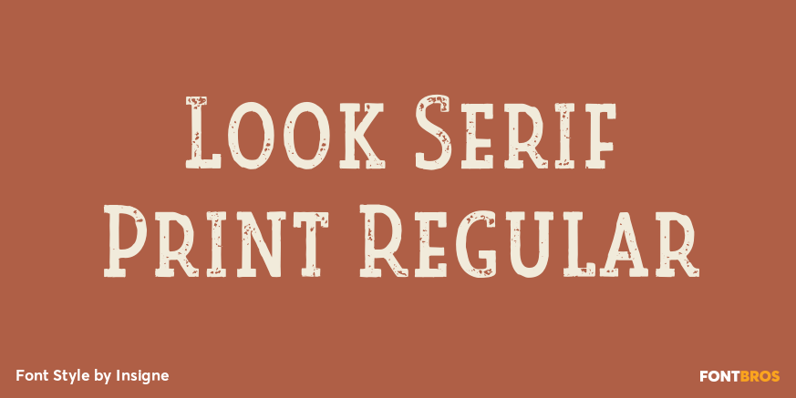 Look Serif Print Regular Poster