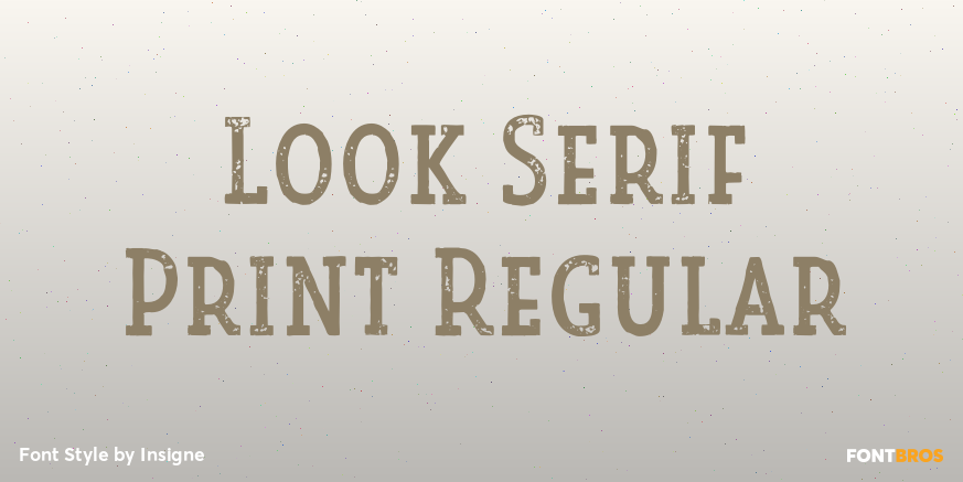 Look Serif Print Regular Poster