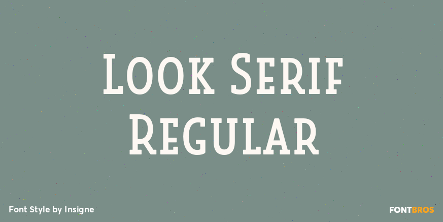 Look Serif Regular Poster