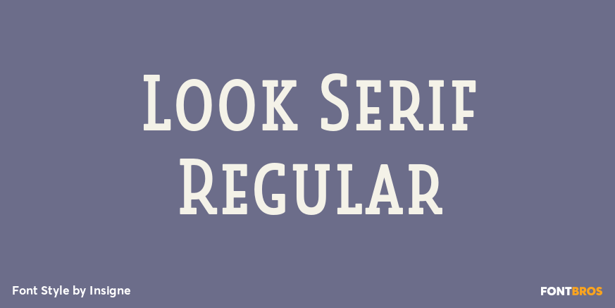 Look Serif Regular Poster