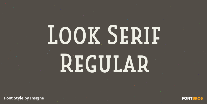 Look Serif Regular Poster