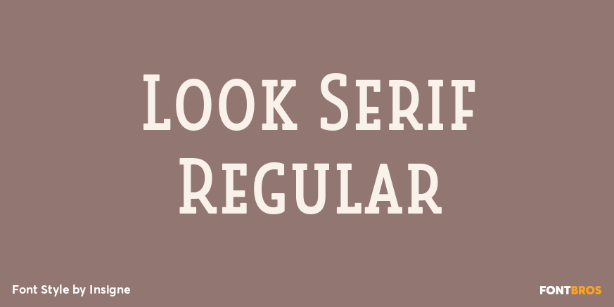 Look Serif Regular Poster