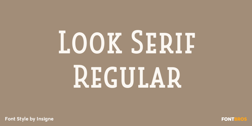 Look Serif Regular Poster