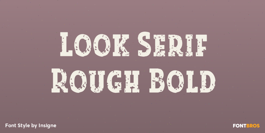 Look Serif Rough Bold Poster