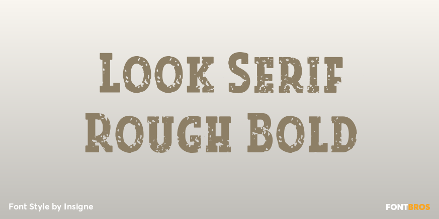 Look Serif Rough Bold Poster