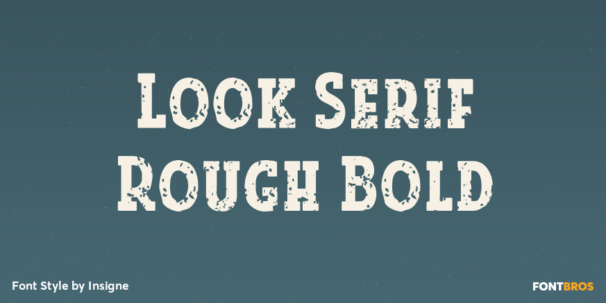 Look Serif Rough Bold Poster