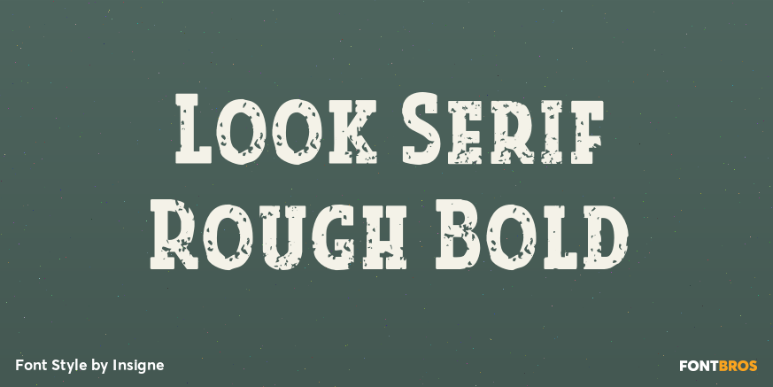Look Serif Rough Bold Poster