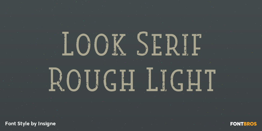 Look Serif Rough Light Poster