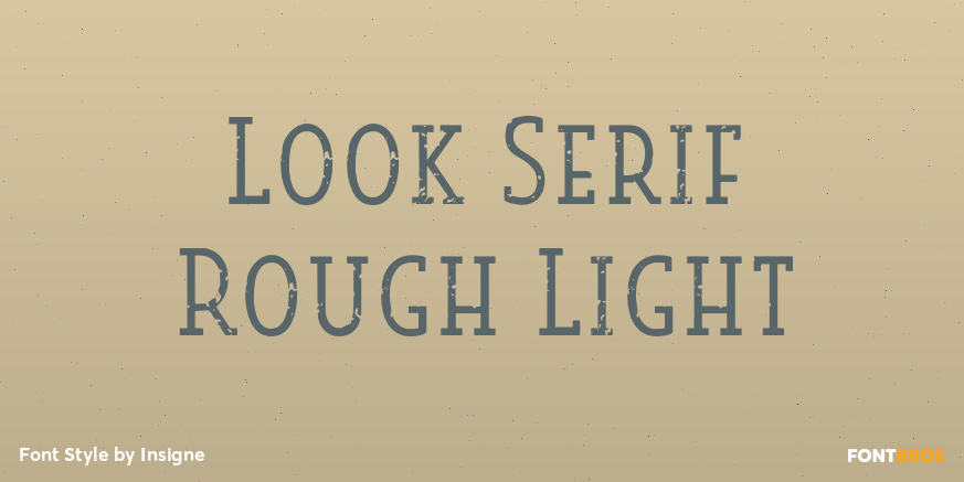 Look Serif Rough Light Poster