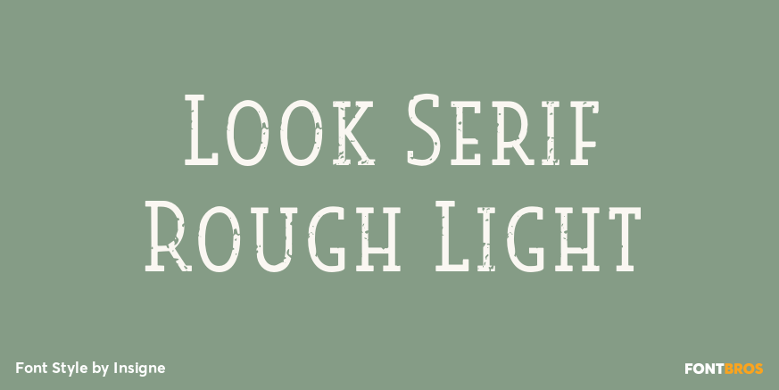 Look Serif Rough Light Poster