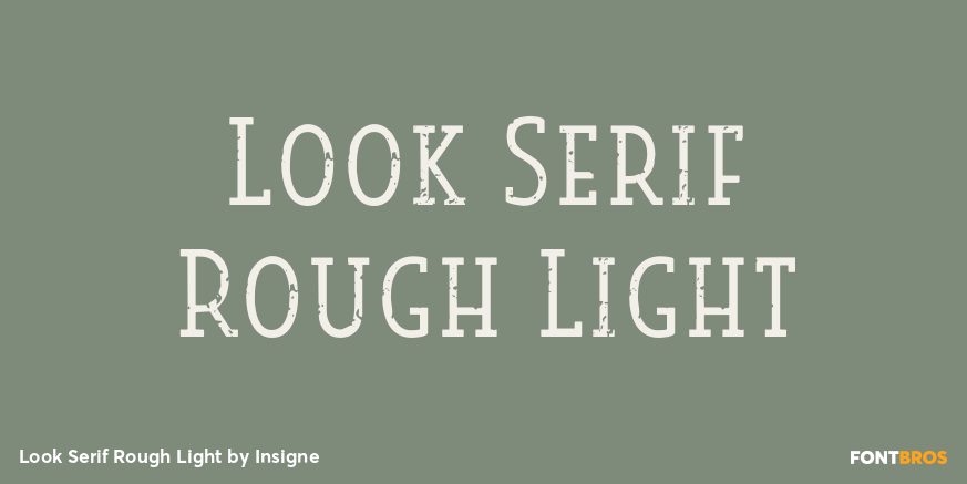 Look Serif Rough Light Poster