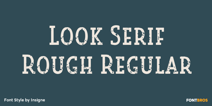 Look Serif Rough Regular Poster