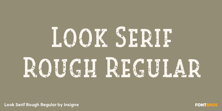 Look Serif Rough Regular Poster