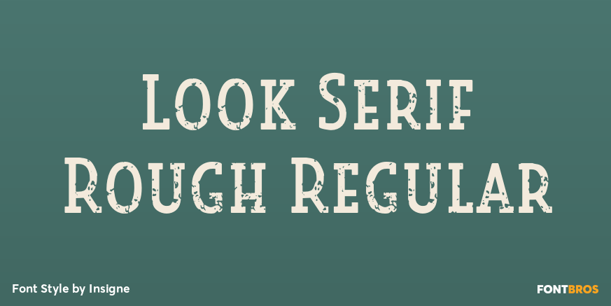Look Serif Rough Regular Poster