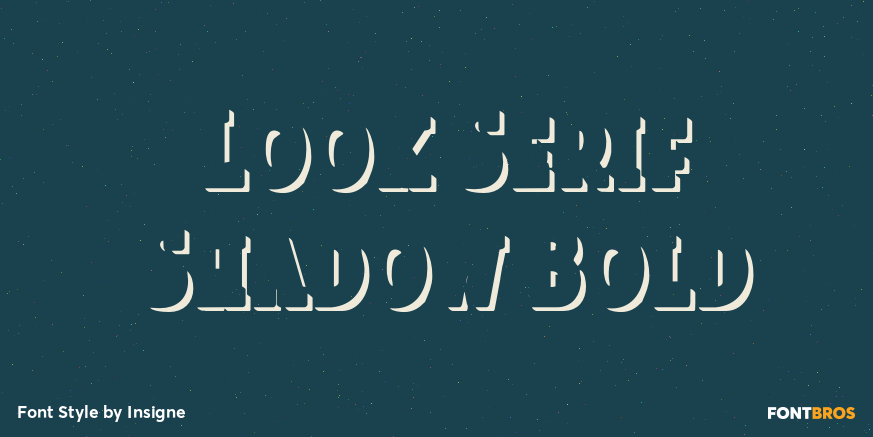 Look Serif Shadow Bold Poster