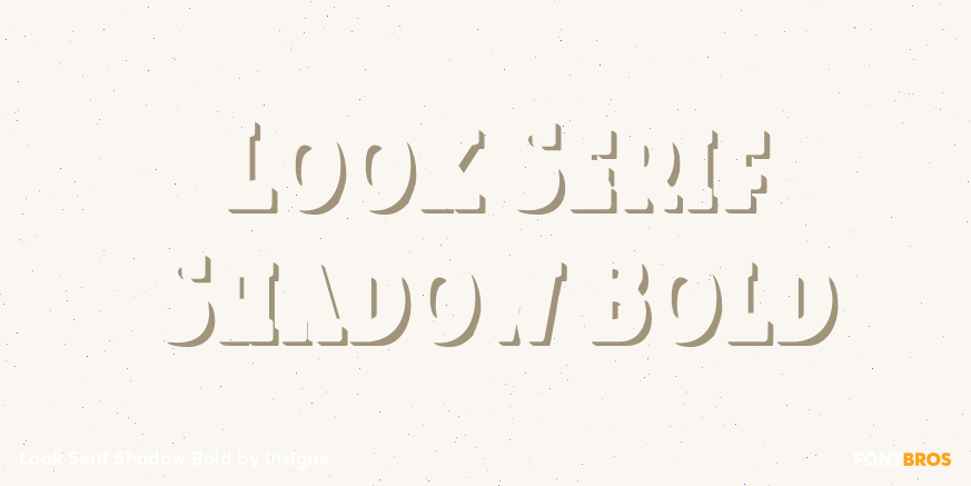 Look Serif Shadow Bold Poster